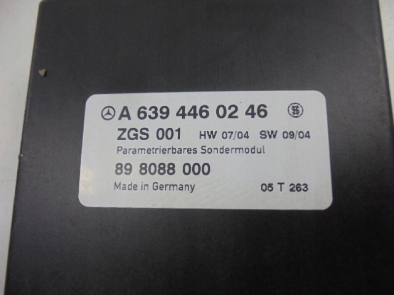 фото №7, Mercedes vito 2 w639 модуль zgs a6394460246