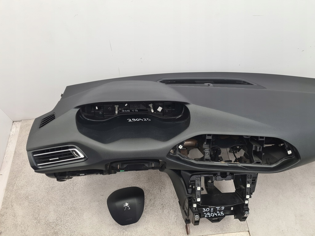 фото №6, Peugeot 308 t9 приборная панель консоль подушки безопасности