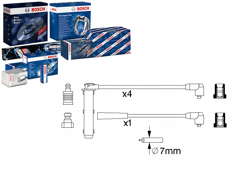 Купить Bosch провода зажигания ngc000090 ght284