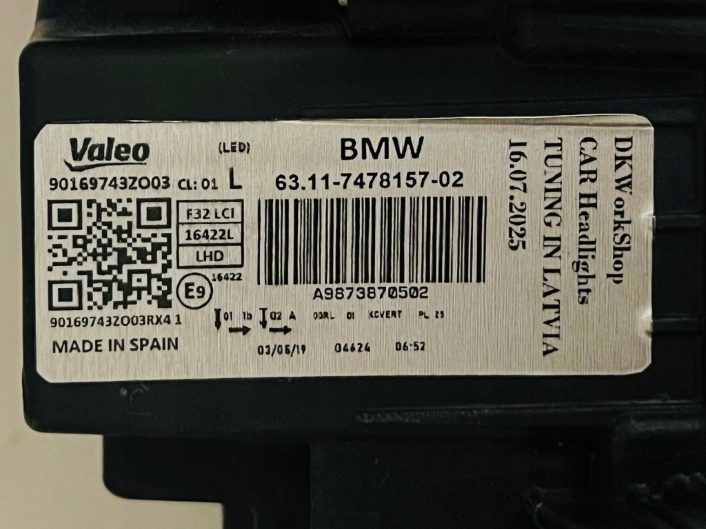 фото №15, Bmw 4 f32 f33 2018 з передній лампи передні / комплект