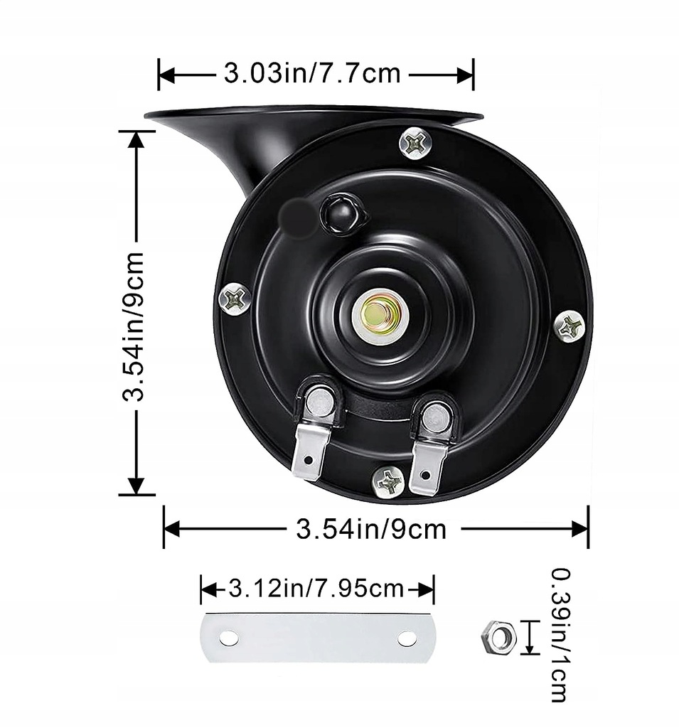 фото №12, 2x міцний клаксон 12v черв'як сигнал звуковий do автомобіля motocykla сигнал