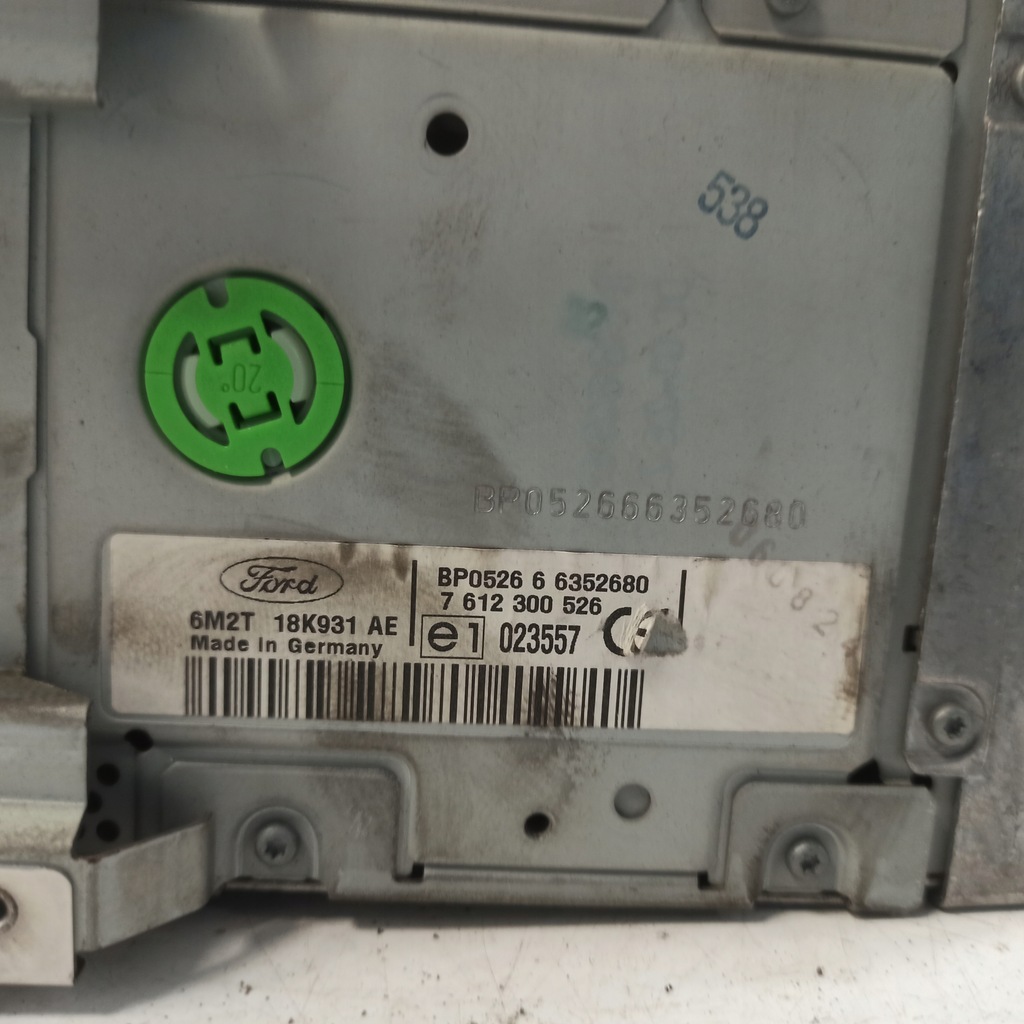 фото №6, Ford fusion 1 i радіо радіопрогравач cd aux navi 6m2t18k931ae