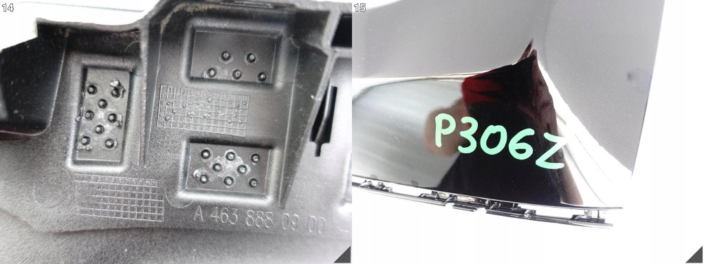 Mercedes g-klasa w463 18- панель фары рамка защита лампы левая перед + каркас Оригинал