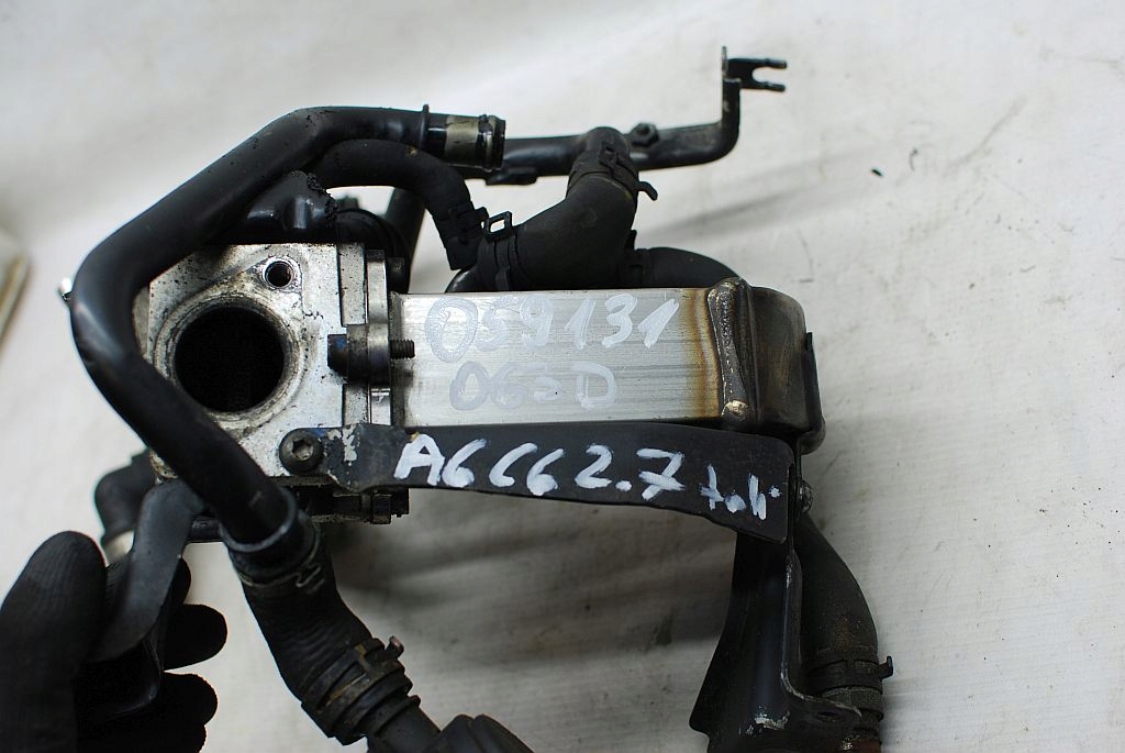 фото №3, Радиатор выхлопных газов клапан egr 059131063d комплектная audi a6 c6 2.7 tdi bpp