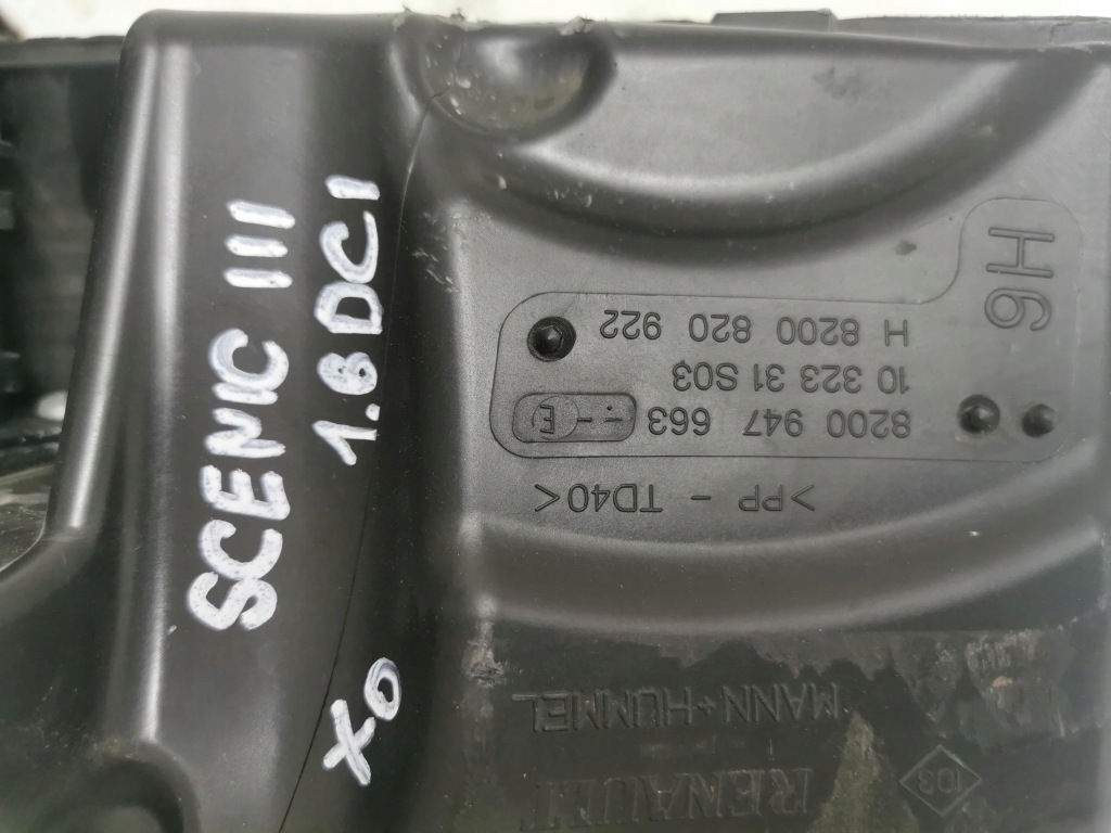 фото №5, Корпус фильтра воздуха renault scenic iii 1.6 dci