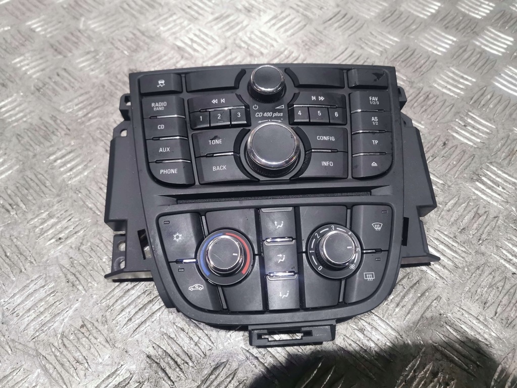 фото №1, Opel astra j панель радио кондиционера 13444592
