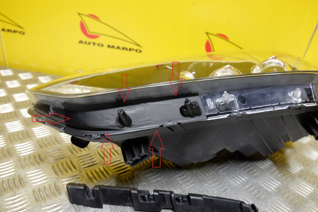 фото №6, Hyundai ioniq 2016- фара лампа левая full led коричневая eu