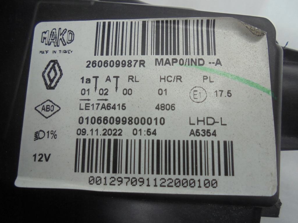 фото №7, Full led левый лампа левая renault clio v 5 260609987r gliwice idealna europa