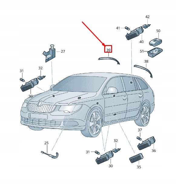 фото №1, Skoda kodiaq ns rear правий бампер відбивач 565945106a