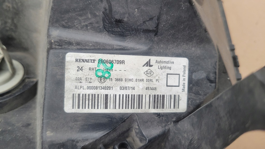 фото №9, Dacia duster i lift лампа левая перед фара левый