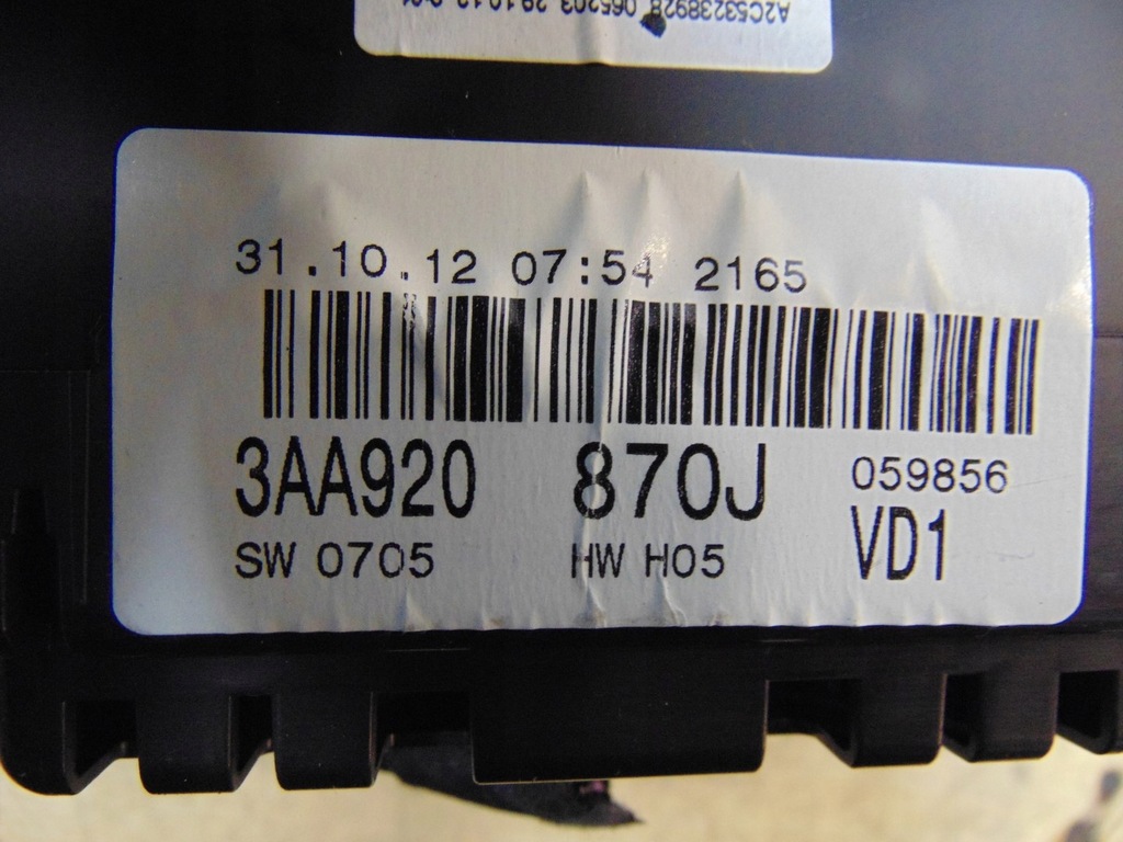 фото №14, Лічильник приладова панель vw passat b7 2.0 tdi 3aa920870j europa