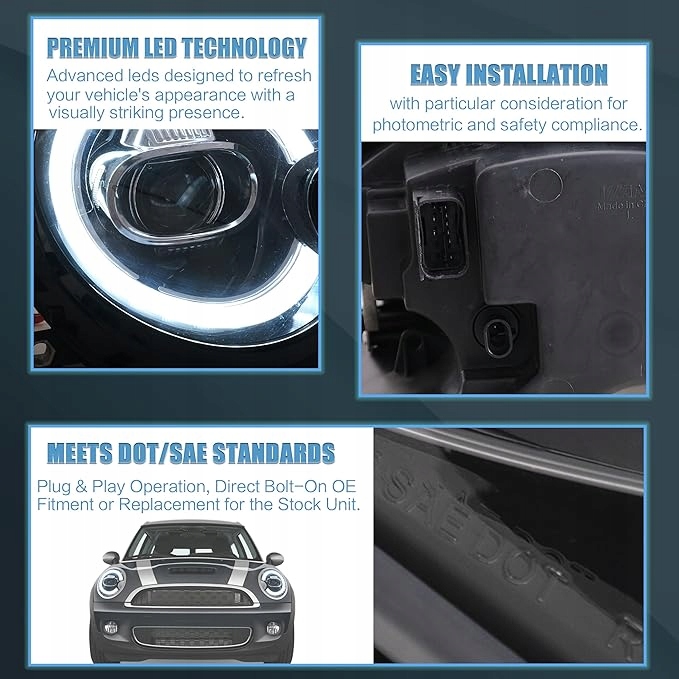 фото №4, Vland фары mini cooper r56 r57 r58 r59 2007-2013 ż893