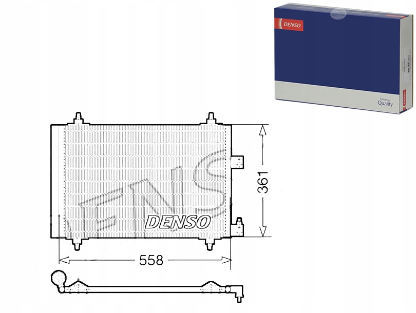 фото №13, Радиатор кондиционера citroen c5 00- 2.0 hdi