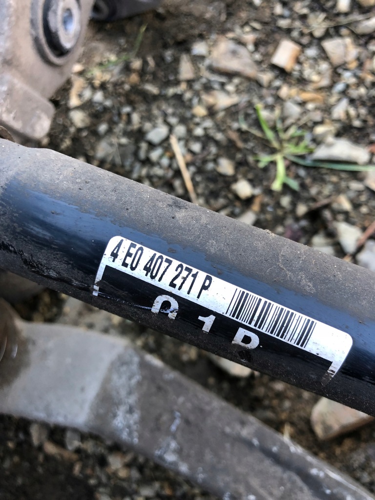 фото №5, Audi a8 d3 лівий перед поворотний кулак важіль 4e0257m