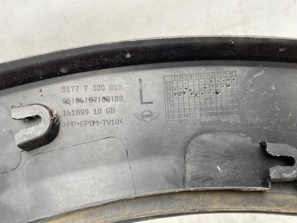 фото №11, Mini cooper f55 f56 14- молдинг накладка крыла левая перед 7300819