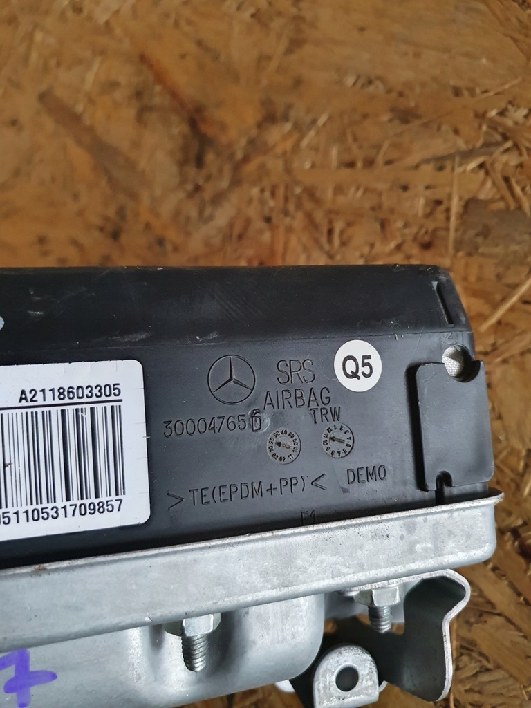 фото №7, Mercedes-benz e w211 подушка / подушка безпеки пасажира