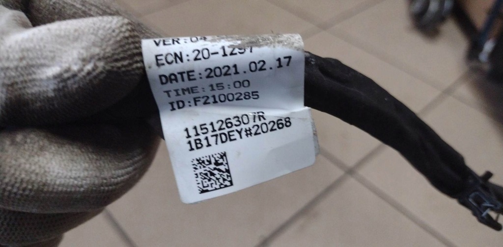 фото №3, Жгут электропроводка renault arkana 115126307r