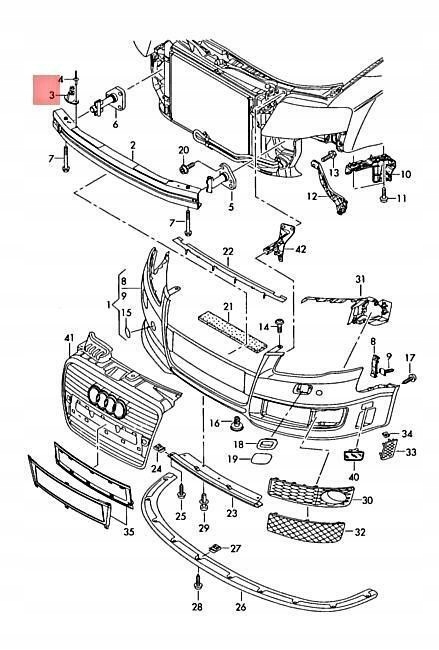 фото №7, Підтримка vag audi a4 avant 2005-2008 оригінальний 8e0807381c
