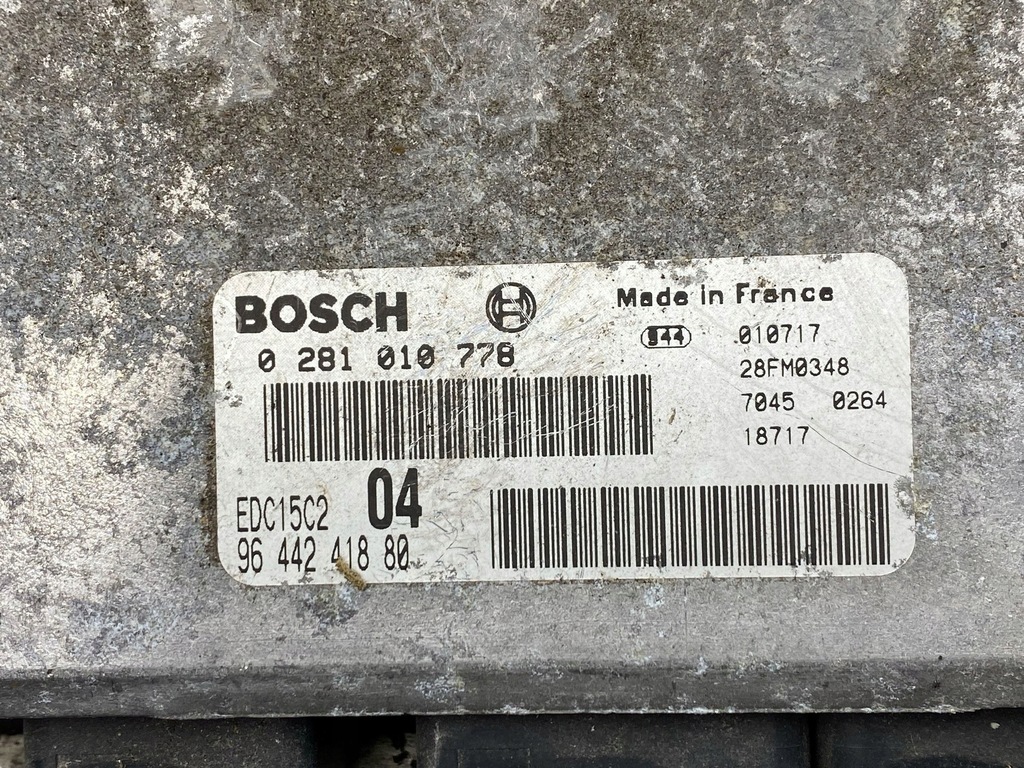 фото №14, Peugeot 607 2001 2000cm3 блок управления набор стартовый 0281010778