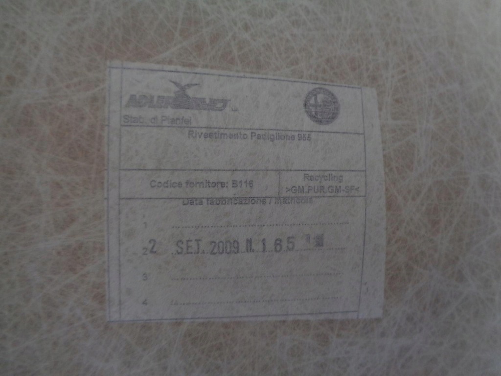 фото №7, Потолок потолок alfa romeo mito 2008-