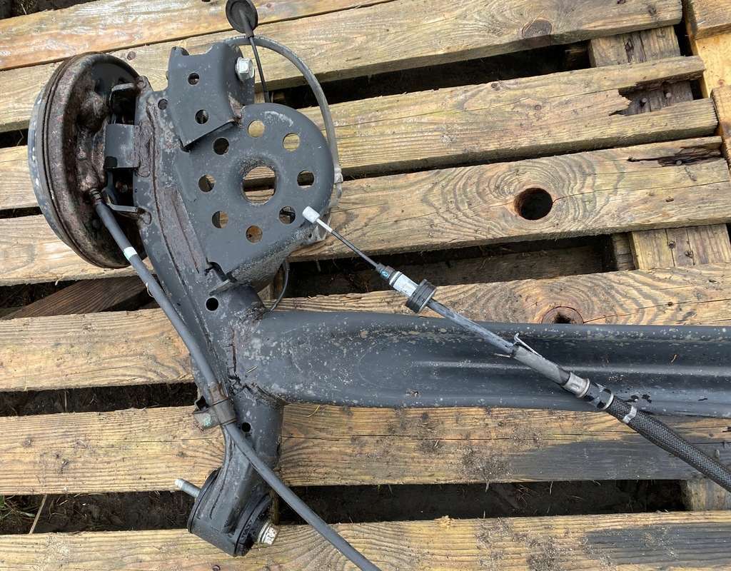 фото №6, Kia rio iv 17- балка подвеска задняя комплектная тормозные барабаны 55100-h8000