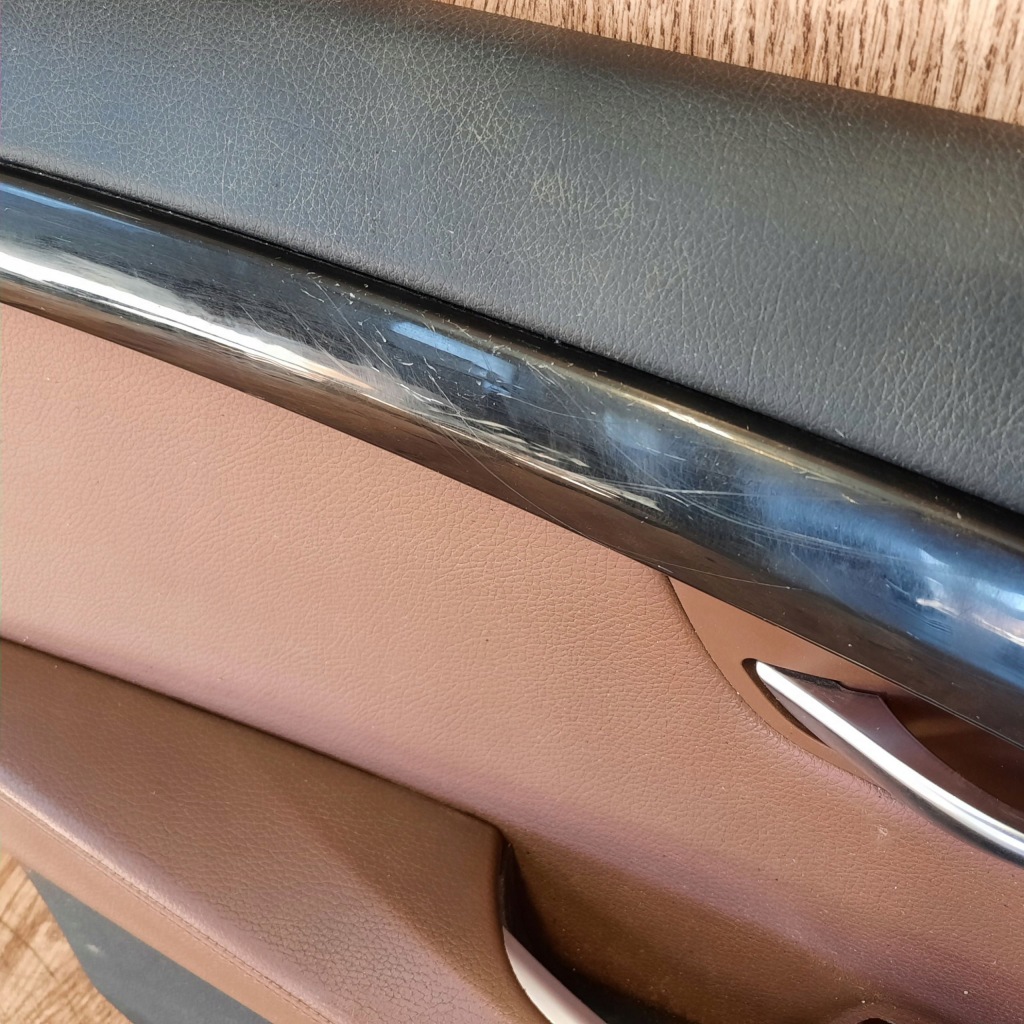 фото №13, Bmw 5 f07 обшивка двері лівий перед шкіра zimtbraun