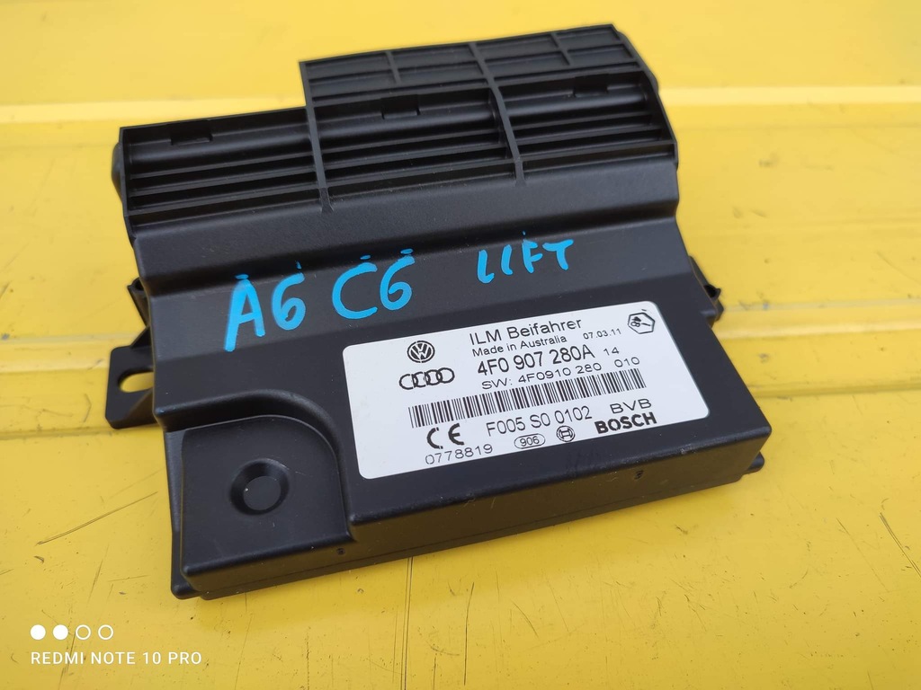 фото №1, Audi a6 c6 блок управления питания 4f0907280a