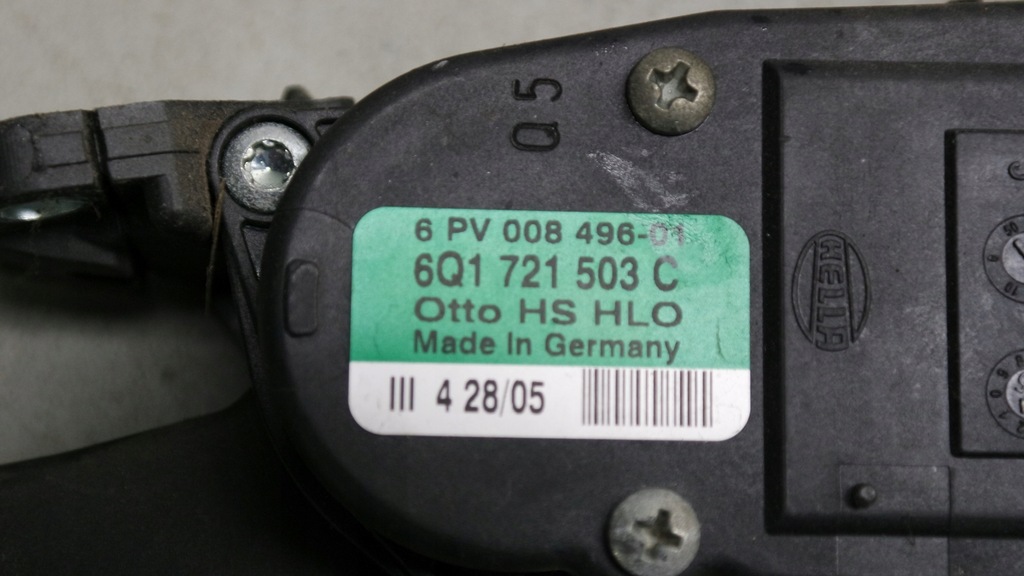 фото №5, Педаль газа потенциометр skoda fabia i 1.4 16v