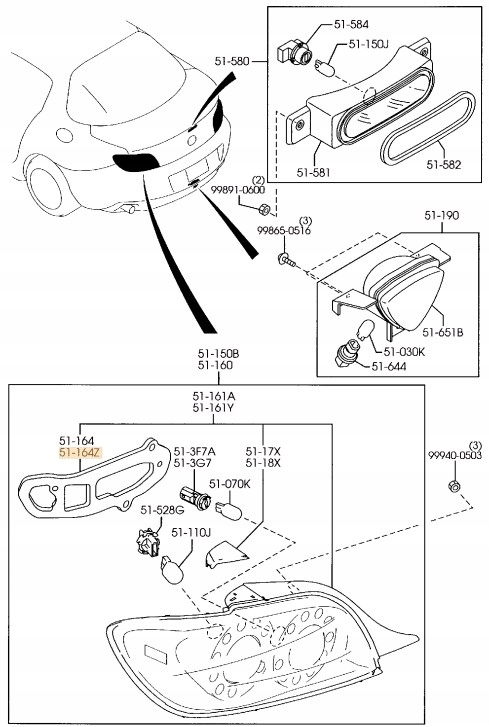 фото №2, Прокладка лампи задня права mazda rx-8 se оригінал