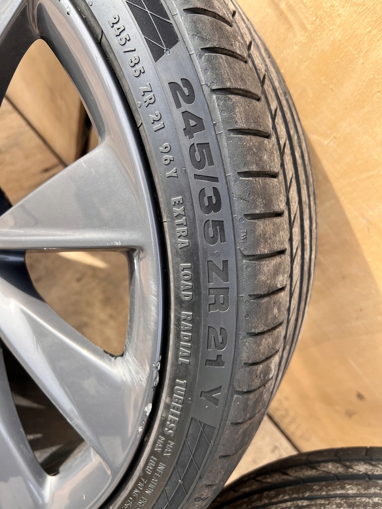 фото №10, Комплект диски tesla model s lift 21'' 5x120 шини 245/35zr21 диски tesla