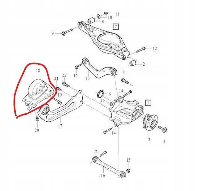 фото №6, Защита рычага правый задняя 32221323 volvo xc40 17-