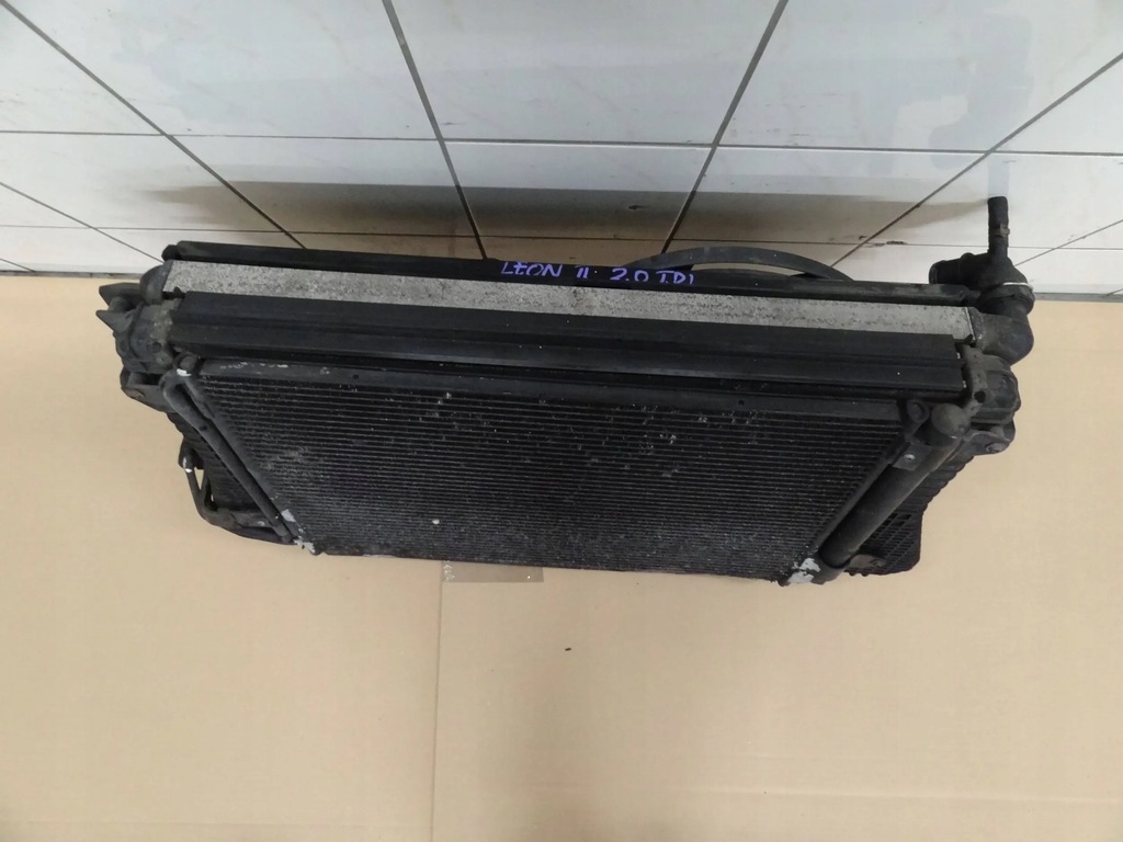 фото №9, Seat leon ii 2006 2.0 tdi вентилятор радіатор wody кондиціонера 1k0121207t