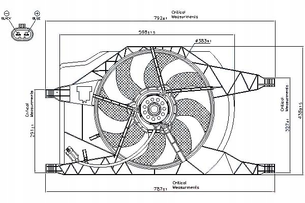 Вентилятор радіатора з корпус renault clio 2 e Ціна