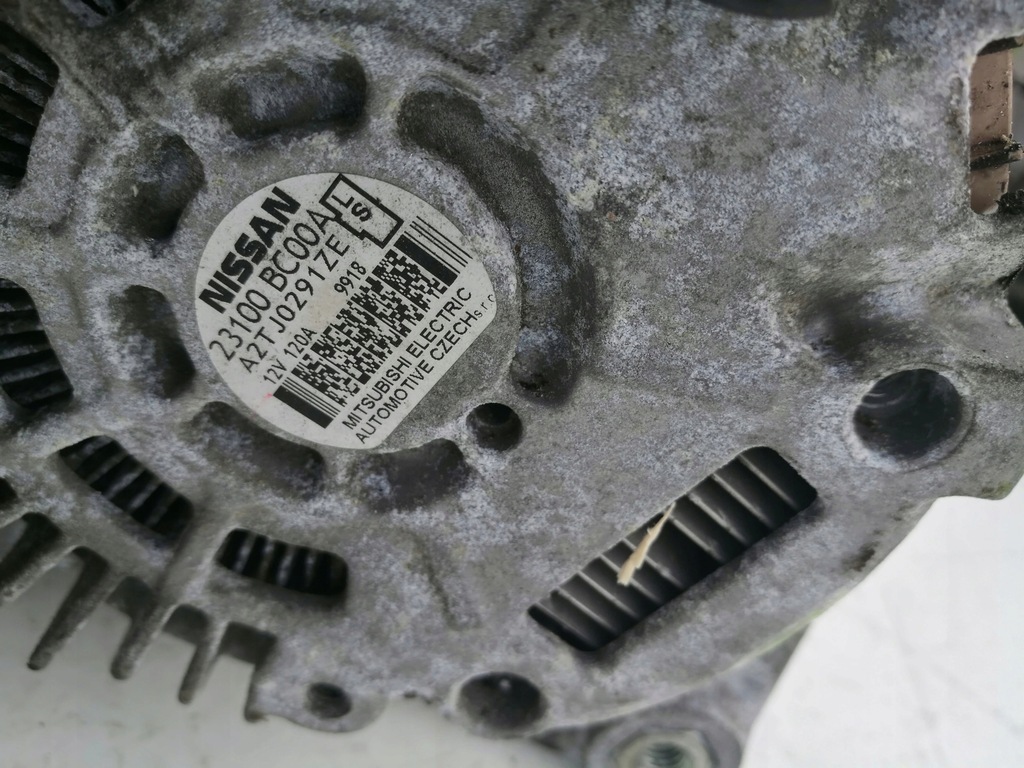 фото №2, Nissan qashqai генератор 120a 1.6 note micra