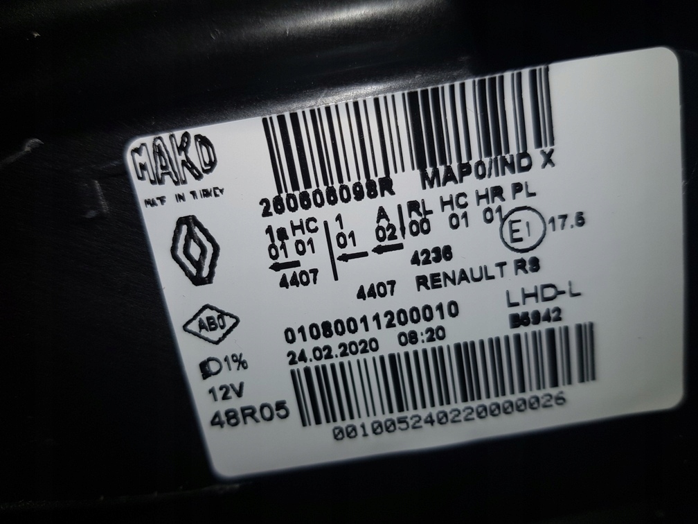 фото №6, Новый оригинальный фара led renault clio iv левый 260606098r