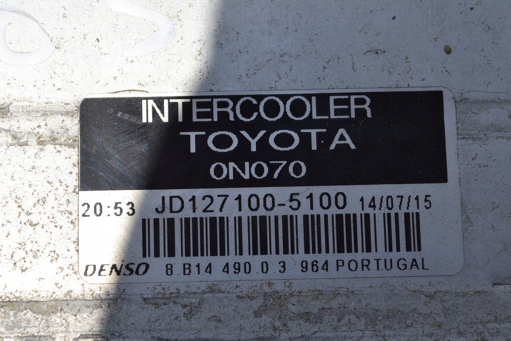 фото №4, Verso s yaris ii 1.4 интеркулер jd127100-5100