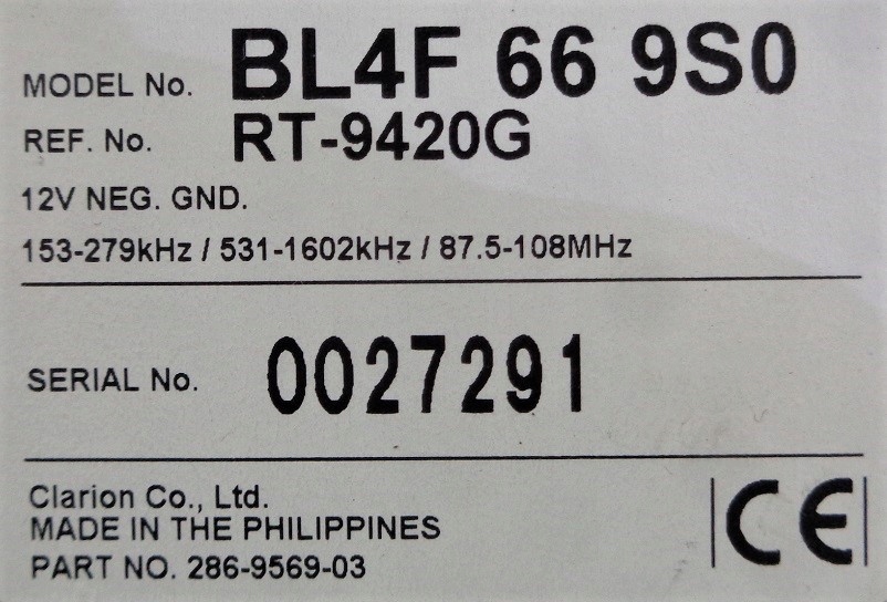 фото №3, Mazda 323f bj 02 r радиопроигрыватель cd