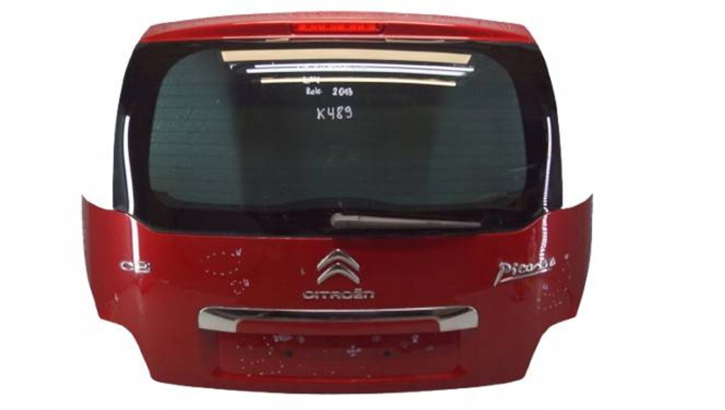 фото №1, Крышка багажника багажника задняя citroen c3 picasso lift k489