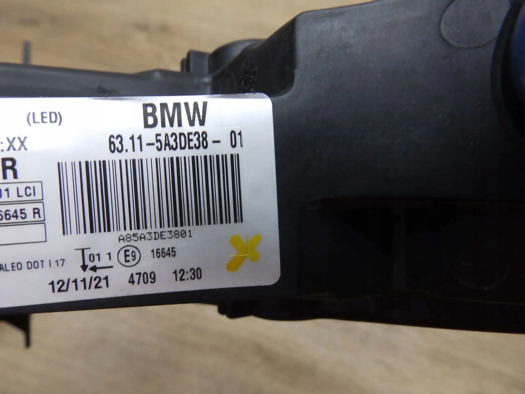 фото №6, Bmw i3 2021 перед сторона права світло do рух dziennej drl