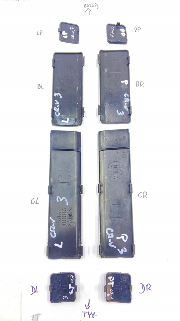 фото №7, Заглушка рейлинг левая левый перед honda cr-v crv 3 iii 2006-2012r.