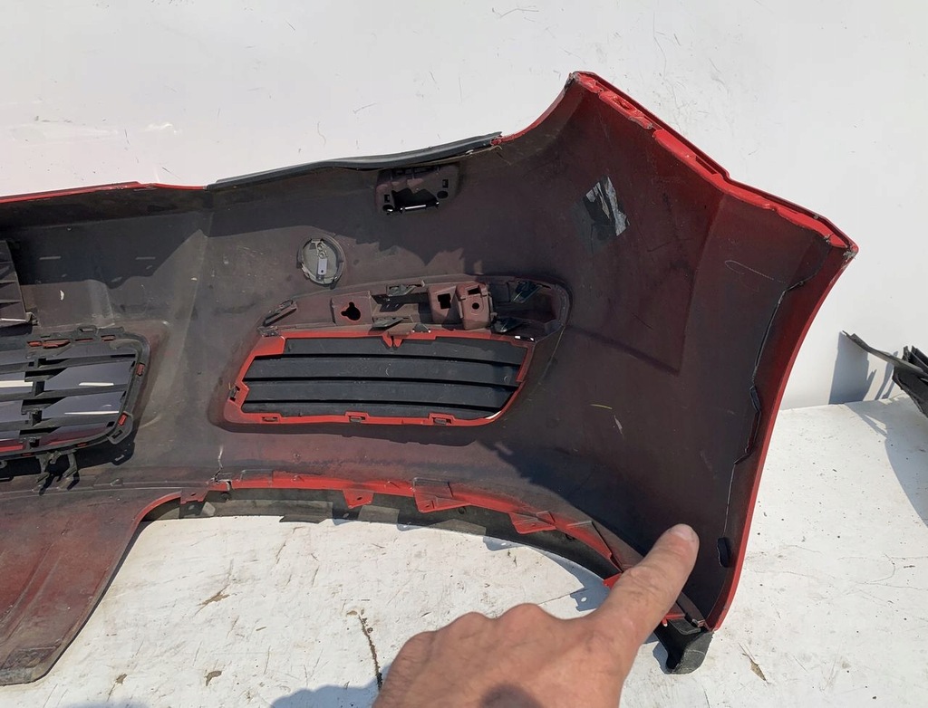 фото №8, Opel astra iii h бампер перед передний красный