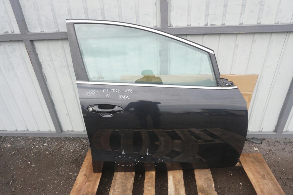 фото №1, Kia ceed ii jd lift двері праве передні 1k чорні 2017r скло 76004a2000