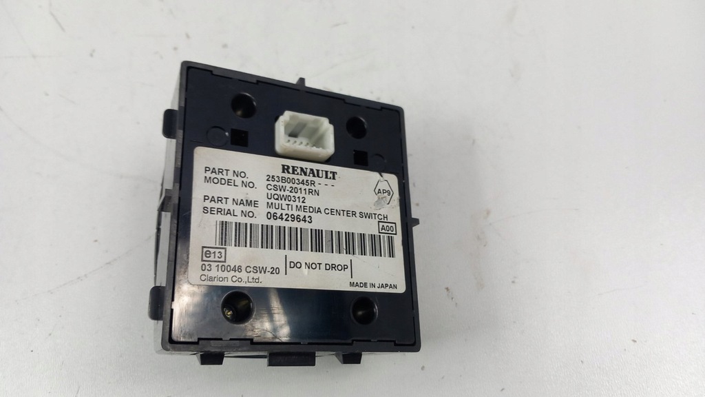 фото №3, Renault grand scenic iii панель управление 253b00345r