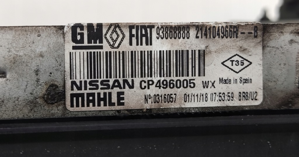 Радіатор води вентилятор корпус trafic iii vivaro b 1.6 dci 2014-2019 Доставка