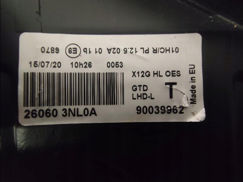 фото №13, Лампа передня перед nissan leaf 260603nl0a