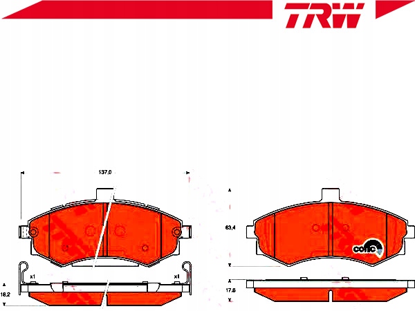 фото №3, Гальмівні колодки гальмівні hyundai перед matrix trw