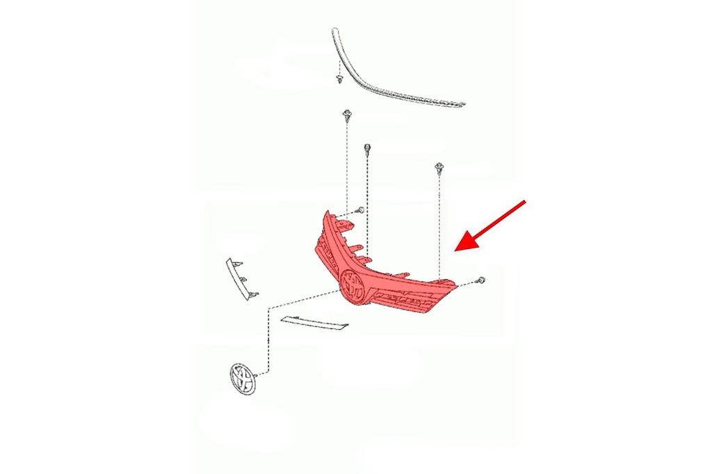 фото №6, Toyota corolla xi e16 2016-2019 po faceliftingu решітка радіатора передній 5310002700