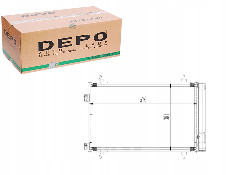 фото №1, Depo 009-016-0015 конденсатор кондиціонера