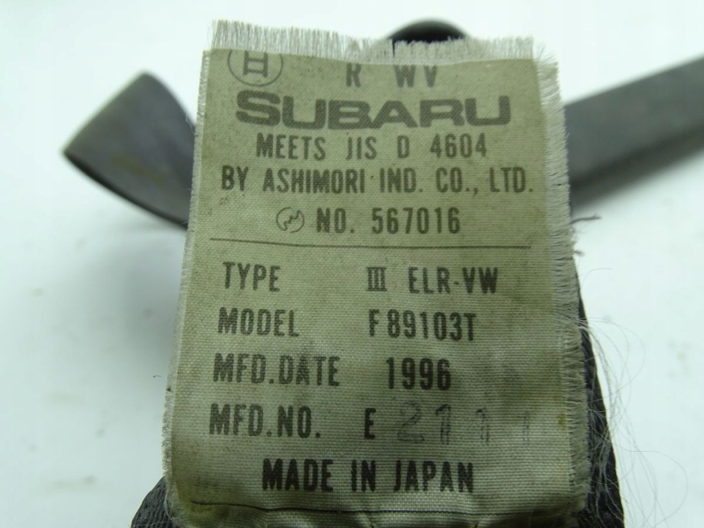 фото №4, Legacy ii 94-99 pas безопасности левый задняя