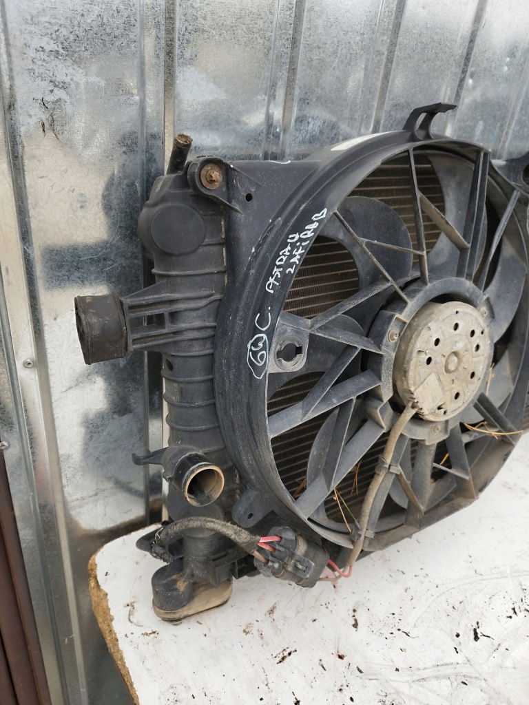 Радиатор воды + вентилятор opel astra h 3 zafira b 1.6 бензин Цена